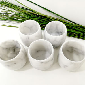 Carrara marble glass