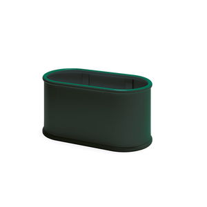 powder-coated steel planter
