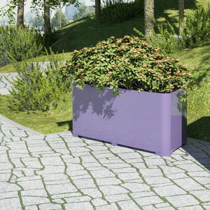powder-coated steel planter