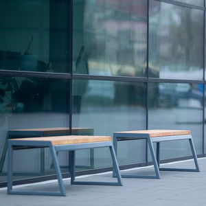 contemporary public bench