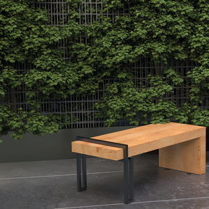 contemporary public bench