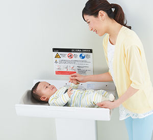 ABS diaper changing station