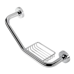 Chrome grab rail - 915531-30 - Geesa - straight / wall / commercial