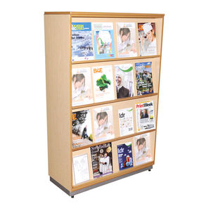 floor-mounted brochures rack