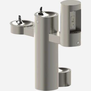 drinking fountain with electronic control
