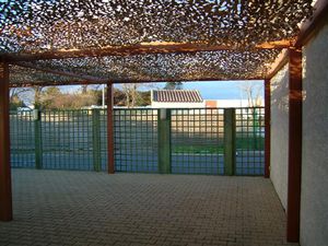 self-supporting pergola