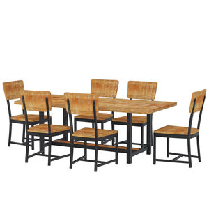 traditional bench and table set