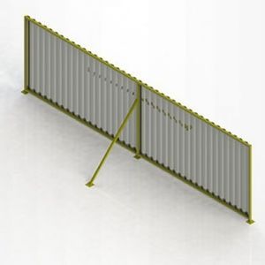 fence with panels