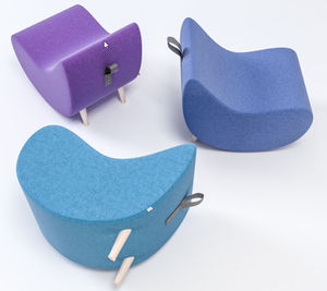 contemporary pouf