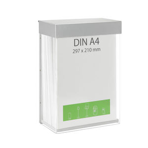wall-mounted brochures rack
