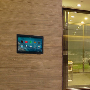 wall-mounted touchscreen holder
