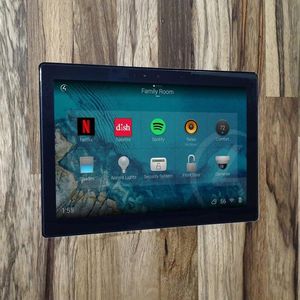 wall-mounted touchscreen holder