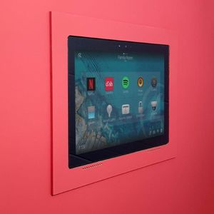 wall-mounted touchscreen holder