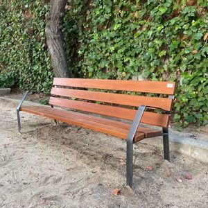 contemporary public bench
