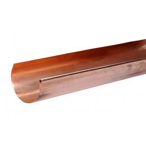 copper roof gutter