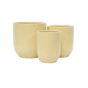 glazed ceramic plant pot