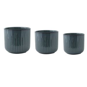 glazed ceramic plant pot
