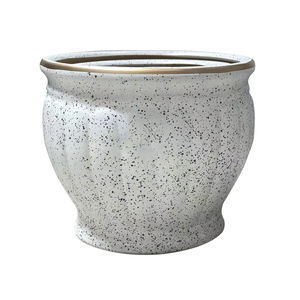 glazed ceramic plant pot