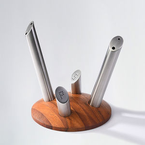 stainless steel salt and pepper shaker