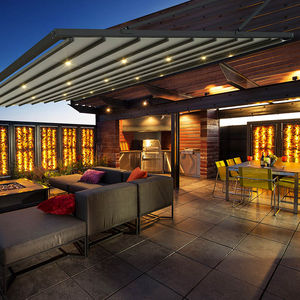 wall-mounted pergola