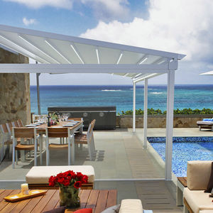 wall-mounted pergola