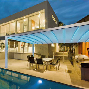 wall-mounted pergola