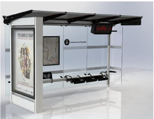 glass bus shelter