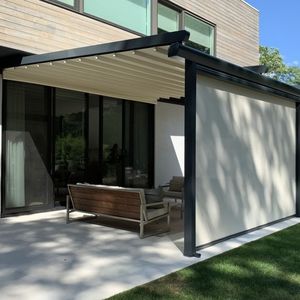 wall-mounted pergola