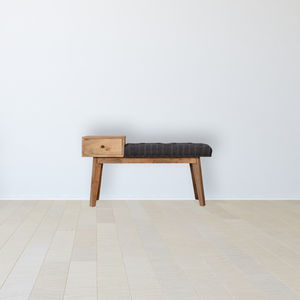 Scandinavian design upholstered bench