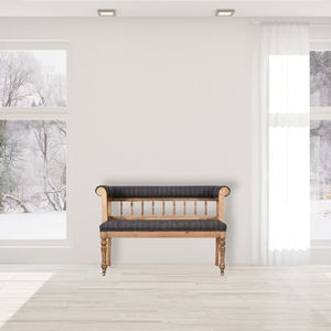 traditional upholstered bench