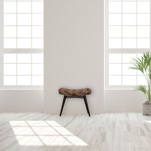 Scandinavian design upholstered bench