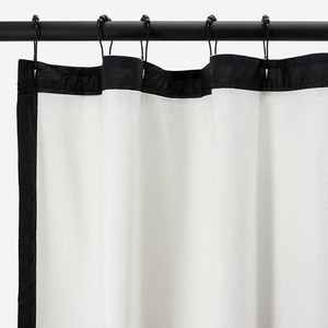 white shower curtain 1