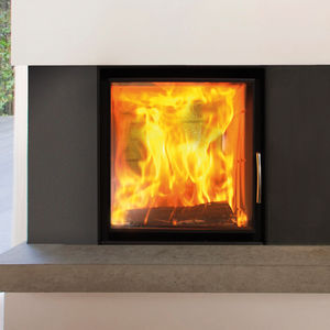 wood-burning fireplace