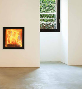 wood-burning fireplace
