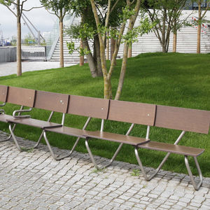 contemporary public bench
