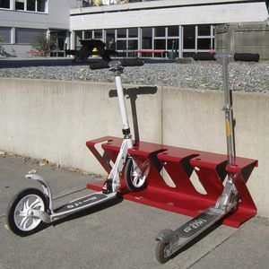 stainless steel scooter rack