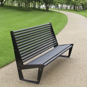 contemporary public bench