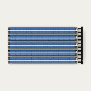 evacuated tubular thermal solar collector