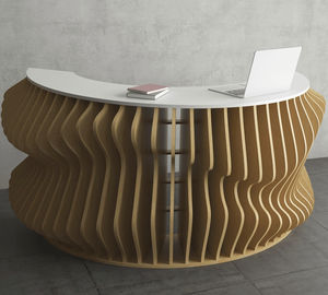 semicircular reception desk 1
