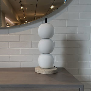 blown glass lamp