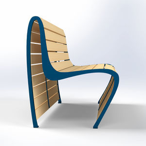 contemporary public bench
