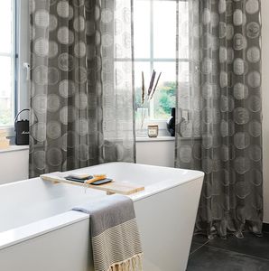 geometric pattern sheer curtain fabric