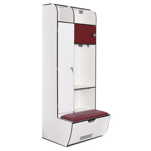 locker with integrated bench