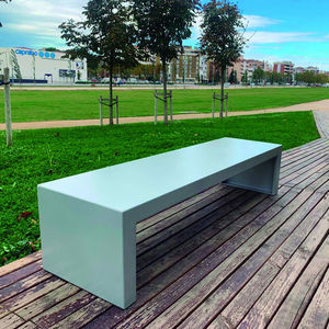 contemporary public bench
