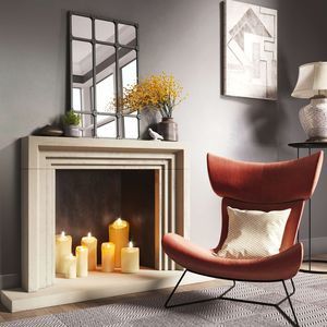 traditional fireplace mantel