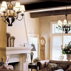 classical fireplace mantel