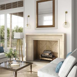 contemporary fireplace mantel