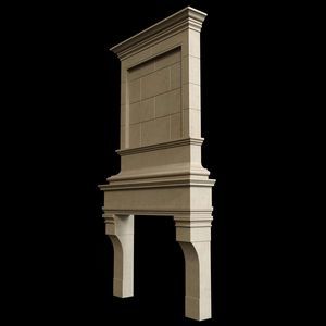 traditional overmantel