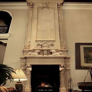 traditional fireplace mantel