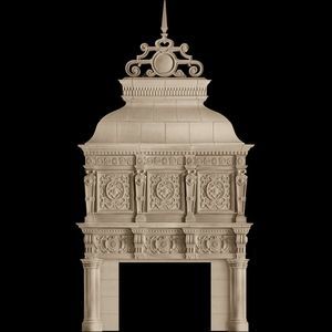 traditional overmantel